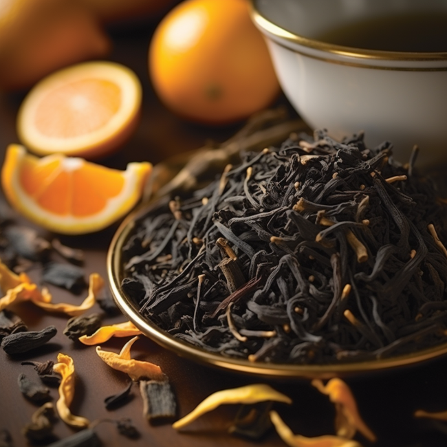 Earl Gray Green Tea: delicately flavored blend with bergamot